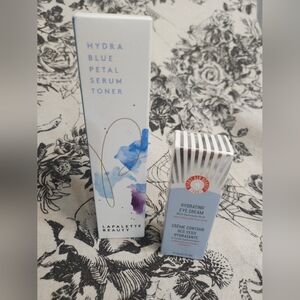Lapallette Hydra Blue Petal Serum Toner & First Aid Beauty Hydrating Eye Cream